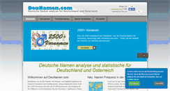 Desktop Screenshot of deunamen.com